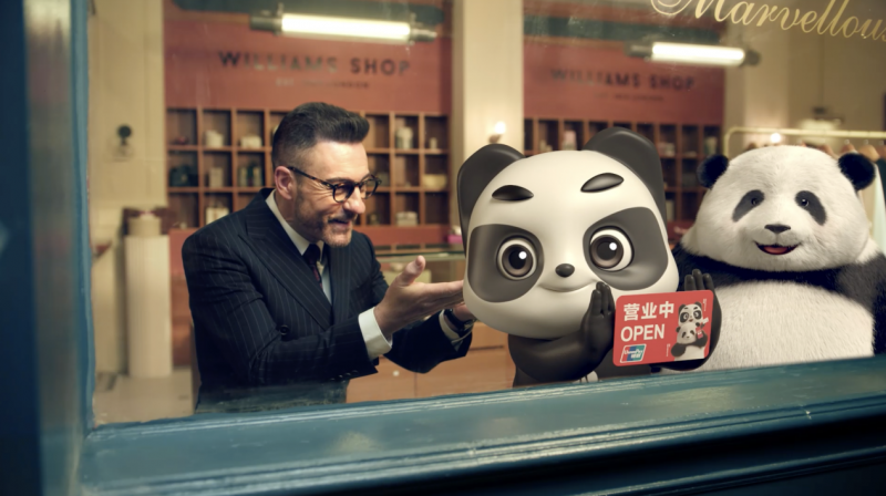 中国银联携手熊猫花花开启“出境省钱 先用银联”全球支付之旅
