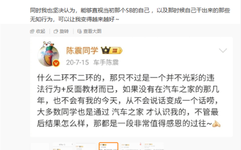 陈震：当初我就是个“鬼火少年” 时刻警醒自己永不再犯