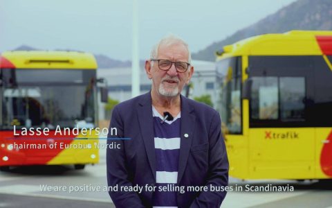 北欧市场再下一城！80辆金旅纯电动公交交付瑞典正式运营