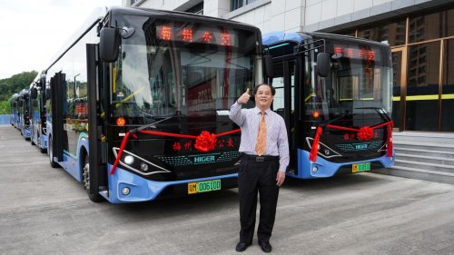 串联客都幸福路！50辆苏州金龙7米纯电公交批量上线梅州