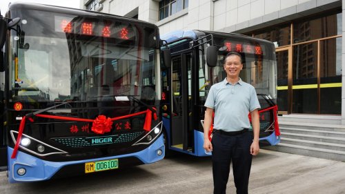 串联客都幸福路！50辆苏州金龙7米纯电公交批量上线梅州