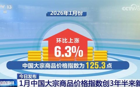 创3年半来新高！从1月份中国大宗商品价格指数透视市场总体回稳向好